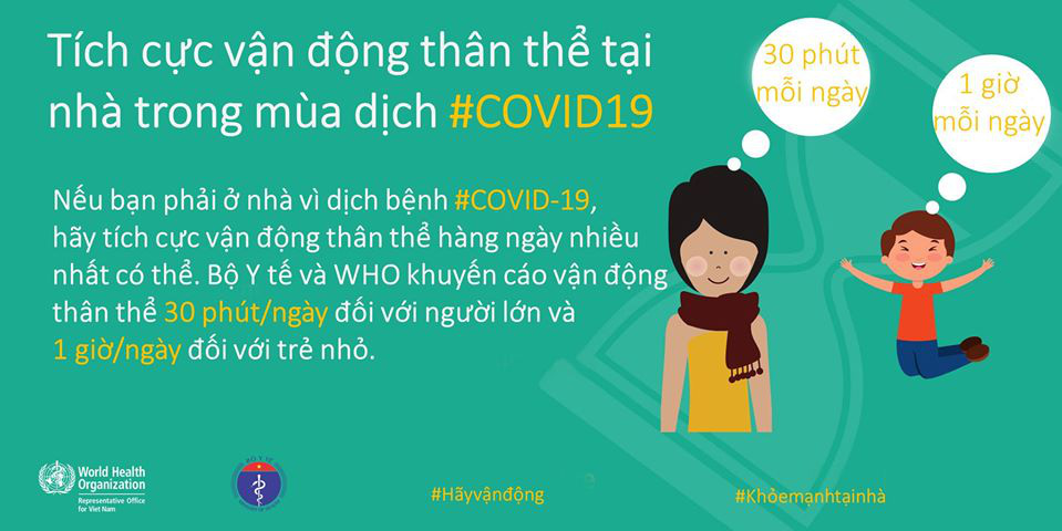 Bộ Y tế và WHO khuyến khích người dân nên tăng cường vận động thể lực để giữ sức khỏe trong mùa dịch COVID-19 - Ảnh 5.