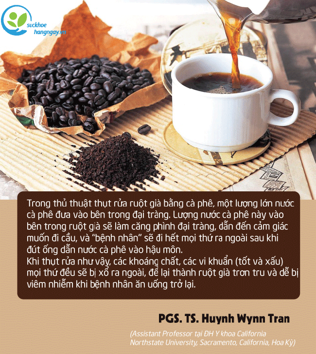 BS. Huynh Wynn Tran: “Thải độc bằng cà phê - Nguy hiểm và không có bằng chứng khoa học” - Ảnh 1.