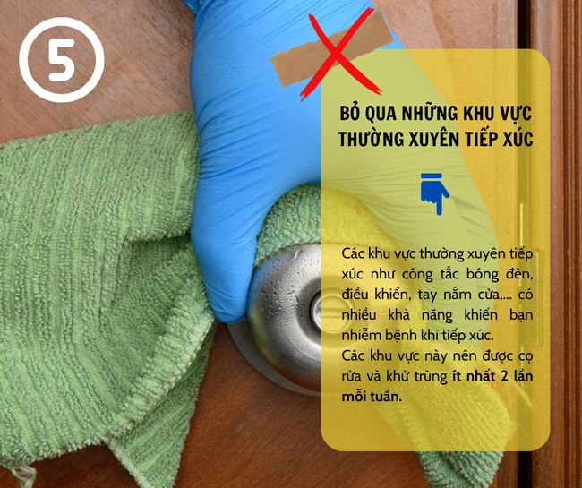 12 lỗi sai khi khử trùng và vệ sinh nhà cửa phòng chống bệnh truyền nhiễm - Ảnh 6.