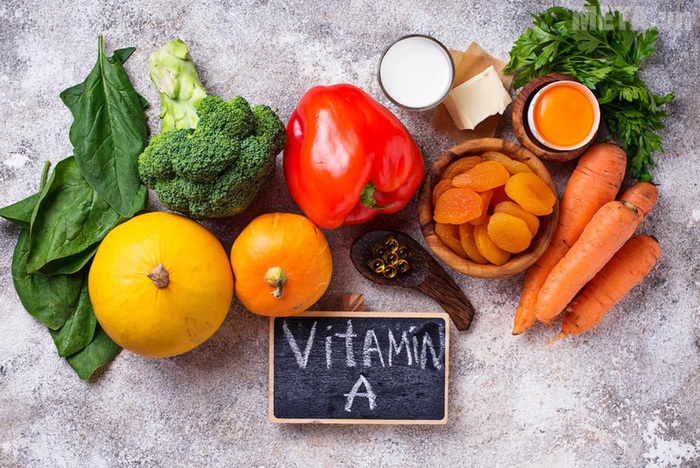 Thực phẩm giàu Vitamin A rất tốt cho sức khỏe đôi mắt (Ảnh: Internet)