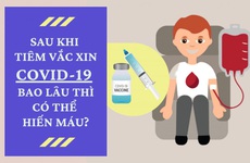Sau khi tiêm vắc xin COVID-19 bao lâu thì có thể hiến máu?