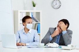 Mùa bệnh truyền nhiễm: 8 triệu chứng cho thấy bạn nên nghỉ làm ở nhà